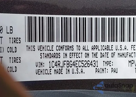 2014 Jeep Grand Cherokee Limited from USA, damaged, VIN 1C4RJFBG4EC526431